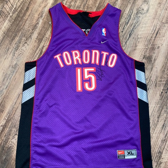 Vintage Signed Vince Carter Toronto Raptors Jersey